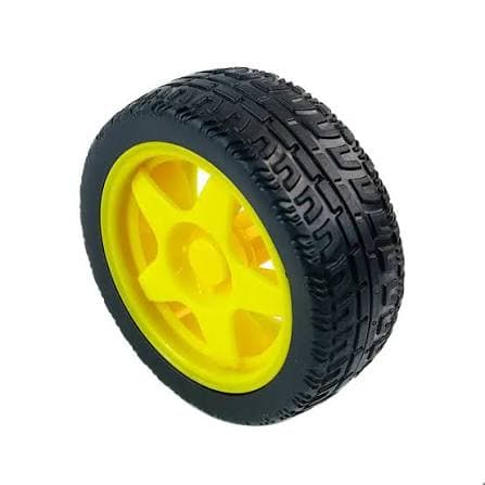 Llanta de Goma 65×28 mm para Motorreductor TT | Rueda para Robot