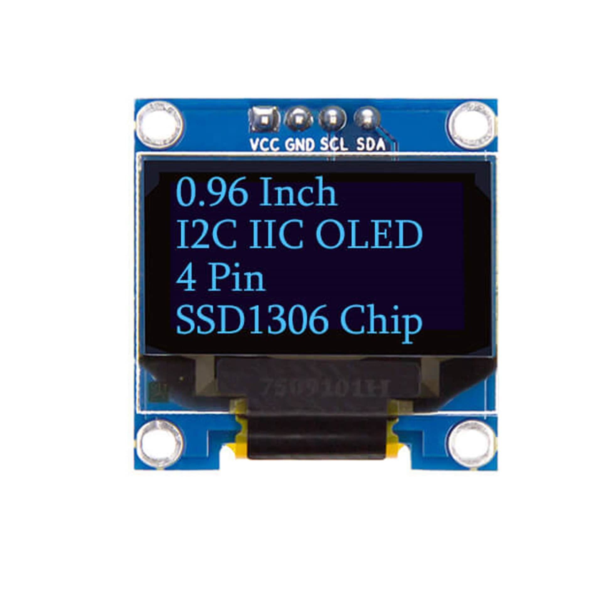 Pantalla OLED 0.96″ 128×64 I2C Azul | Display 4 Pines