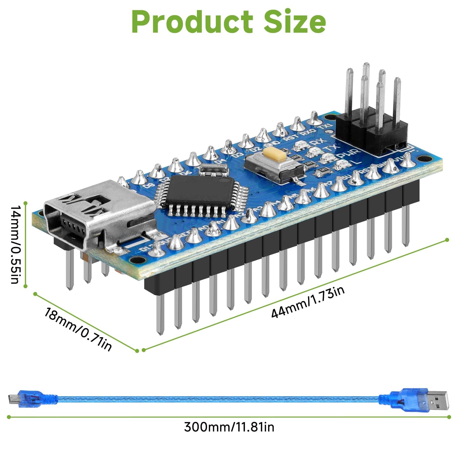 ARDUINO NANO ATMEGA 328 + CABLE USB