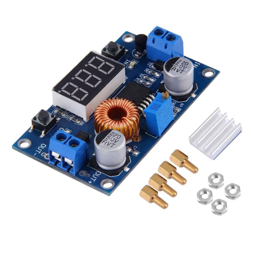 Módulo Regulador Step-Down LM2596 3A Ajustable | Convertidor DC-DC con Voltímetro