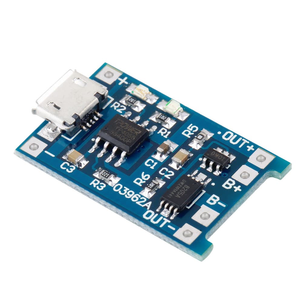 Módulo TP4056 Cargador de Baterías Li-Ion 3.7V | Con Protección